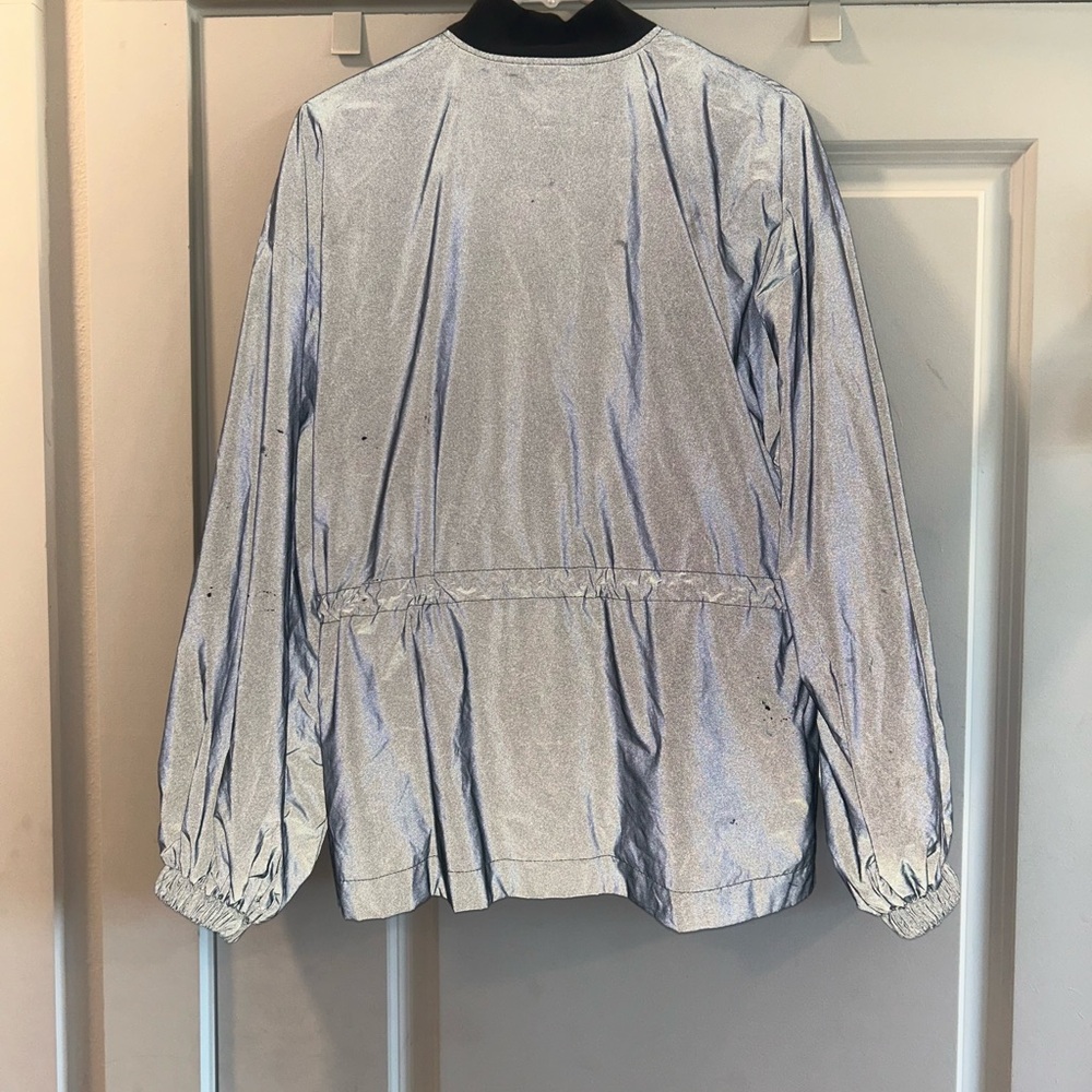 Fabletics Black Bomber Jacket With Stand-Up Collar - image 5